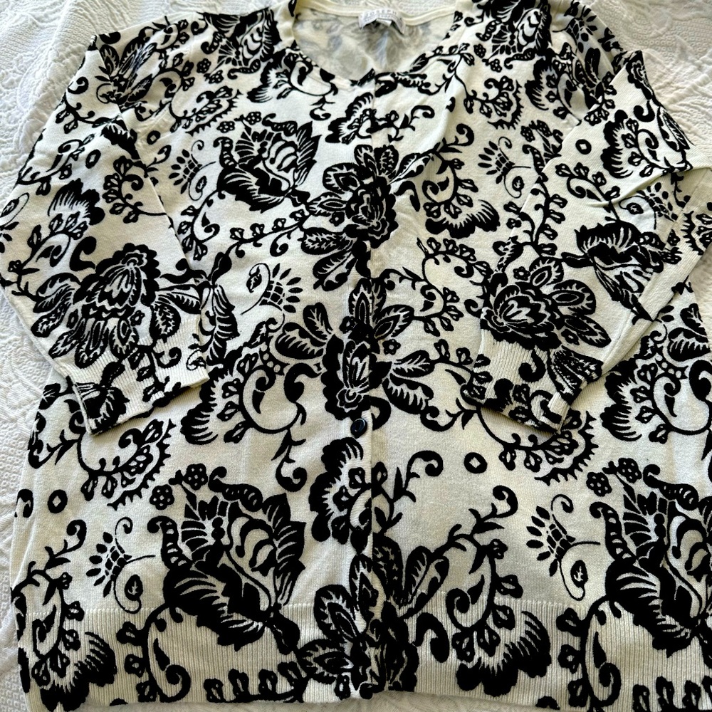 Joseph A button front light sweater